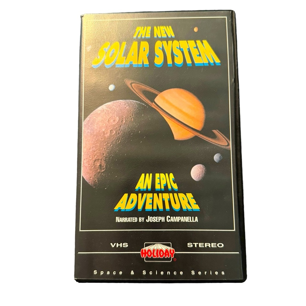 Vintage/Retro 1994 VHS Tape: “The New Solar System—An Epic Adventure.”